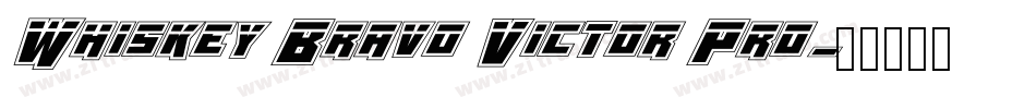 Whiskey Bravo Victor Pro字体转换